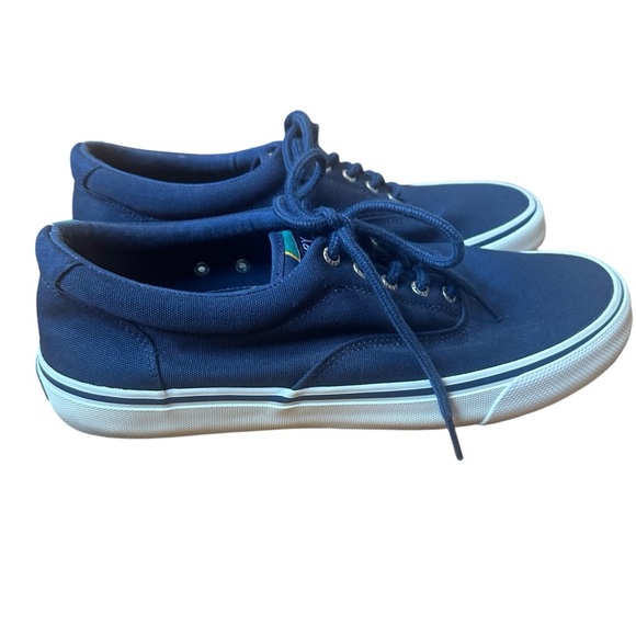 Sperry Other - Sperry Men's Halyard CVO Navy Blue Lace Up Low Top Sneakers Size 10.5